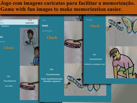 iRRegular Verbs - Português Inglês - English Portuguese Free