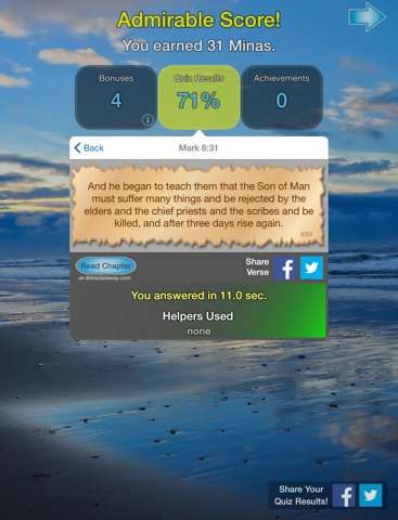 Screenshot #6 pour Bible Book Quiz - Christian Bible Game & Study Aid
