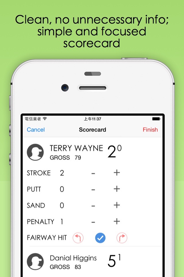 Scorecard -Together Golf screenshot 2