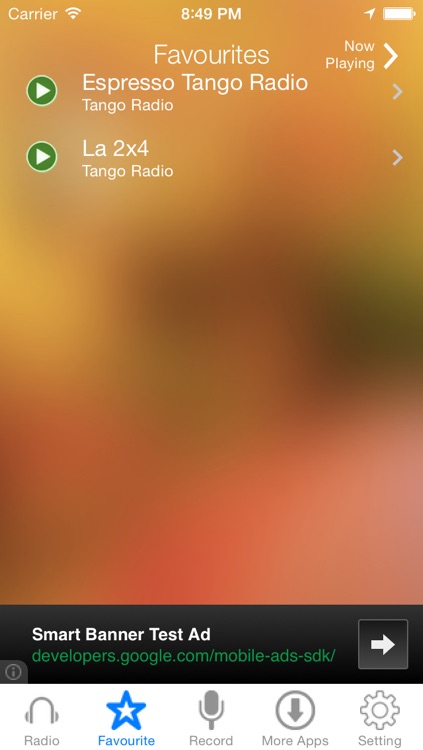 Tango Music Radio Recorder