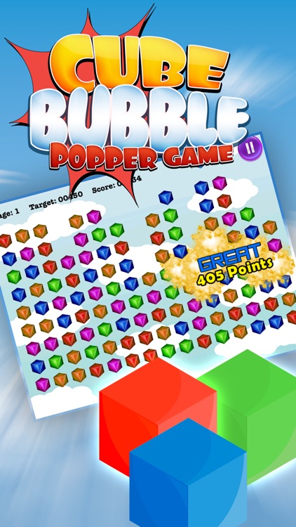 A Cube Bubble Popper Game: Pop Boom Bam