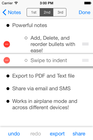 BulletNote - Powerful Lists screenshot 4