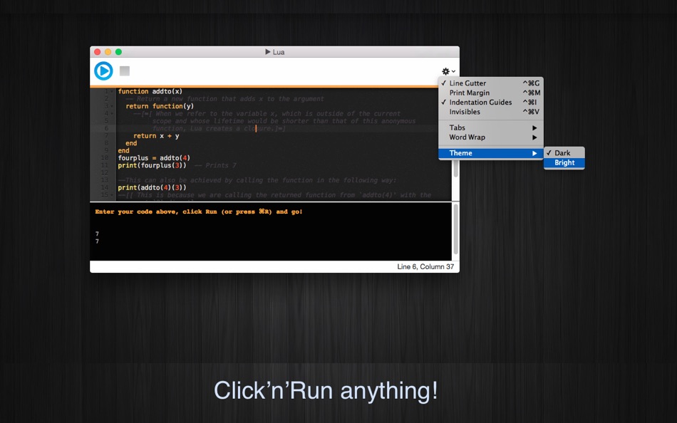 Run Lua - 1.0 - (macOS)