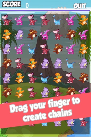 Cute Dinosaur Match Mania - Jurassic Dino Connect Pocket Puzzle Blitz : FREE Game screenshot 2