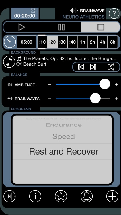Brain Wave Neuro Athletic Trainer - 7 Advanced Binaural Brainwave Entrainment Fitness Programs screenshot-3
