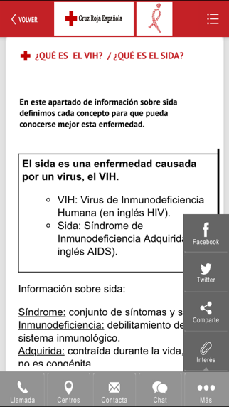 Screenshot #3 pour VIH/SIDA Cruz Roja Española