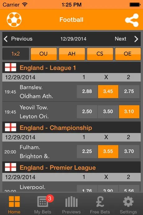 OddsCheck for iPhone