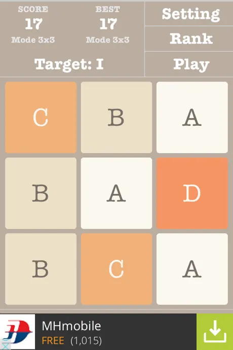 2048 Alphabet Multiple Mode