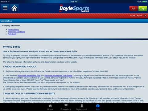 Boylecasino for iPad screenshot 4