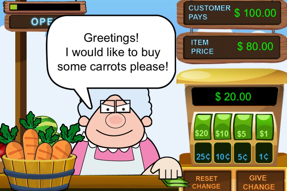 Tiny Chicken Learns Currency : Farmers Market screenshot 2