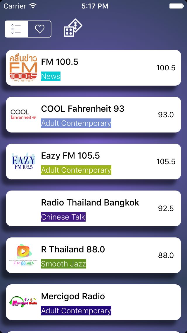 วิทยุ ประเทศไทย - Radio Thailand  - Thai สถานีวิทยุ AM - FM - ออนไลน์