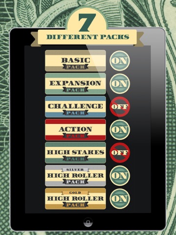 Wager: The Betting Game for Gambling with Friends iPad screenshot