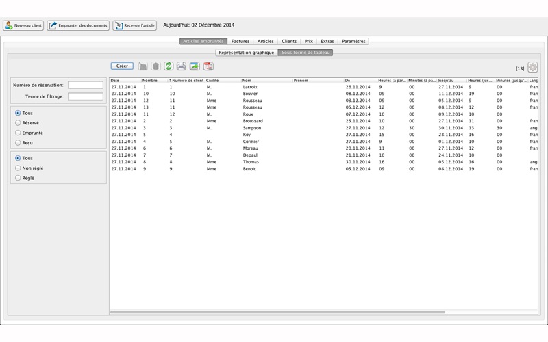 Screenshot #3 pour Gestion des articles loués