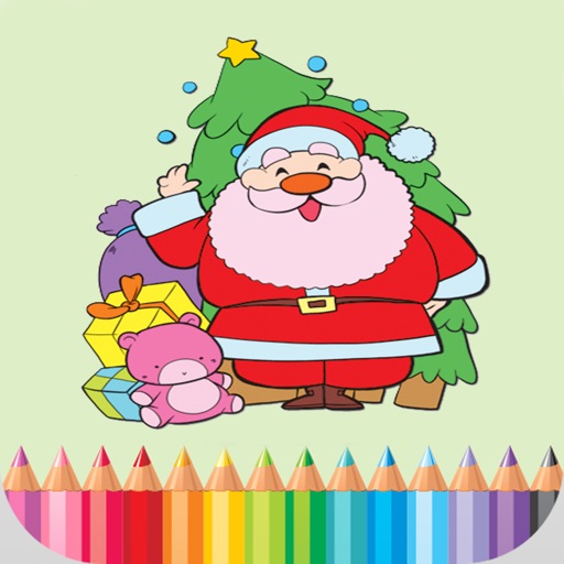 Christmas Coloring Book - Kids Game Free Icon