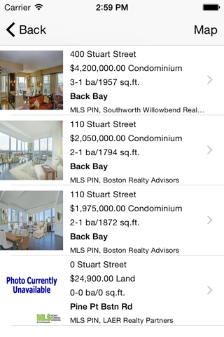 Boston Real Estate MLS screenshot 2