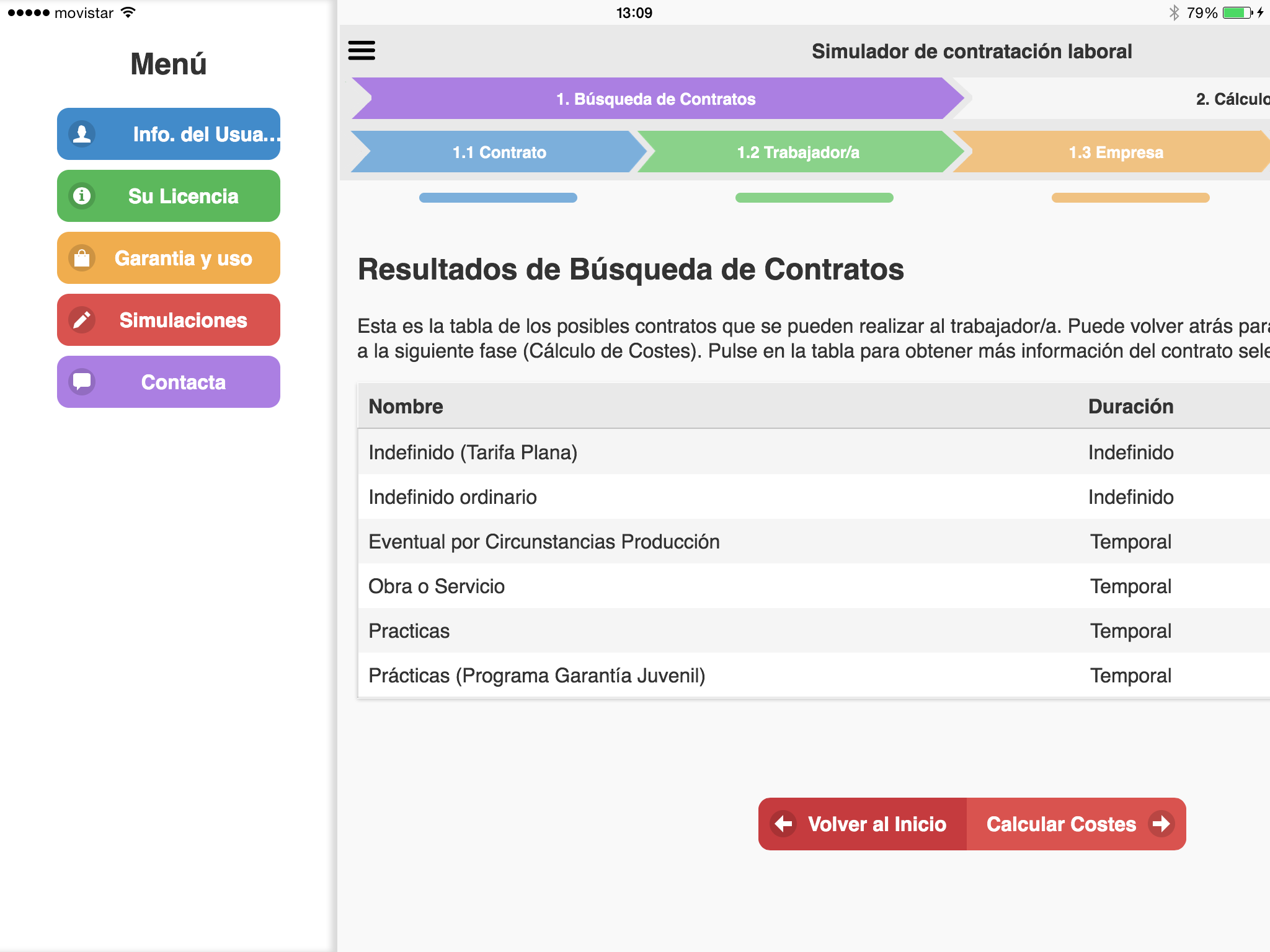 Simulador de contratacion laboral