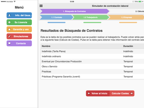 Screenshot #6 pour Simulador de contratacion laboral