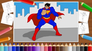 Superheroes - Coloring Book for Little Boys and Kids - Free Gameのおすすめ画像1