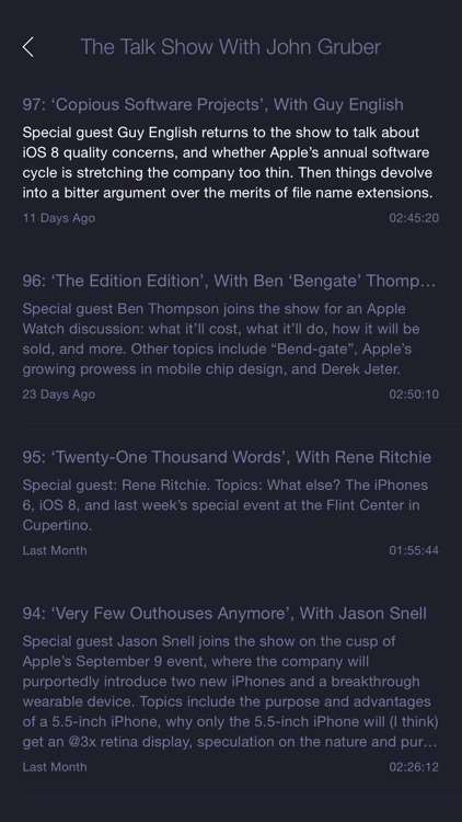 Network - Minimal Podcast Player