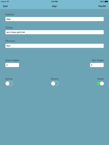 Screenshot #4 pour ingilizce Kelime Ezber