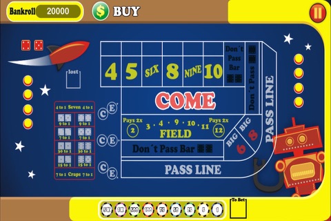 Vintage Scifi Craps Free screenshot 3