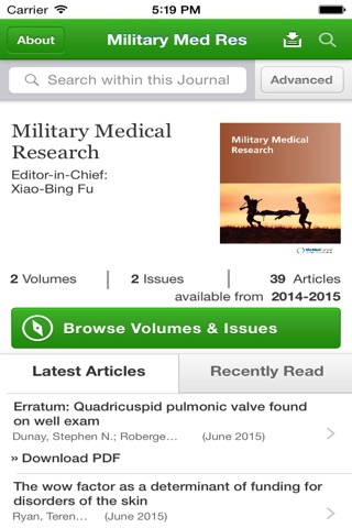 Military Medical Research screenshot 2