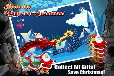 Santa Big Run - A Speedy Operation to Recover the Stolen Gifts From Grinch, Make for Kids a Happy Christmas FREE Game screenshot 2