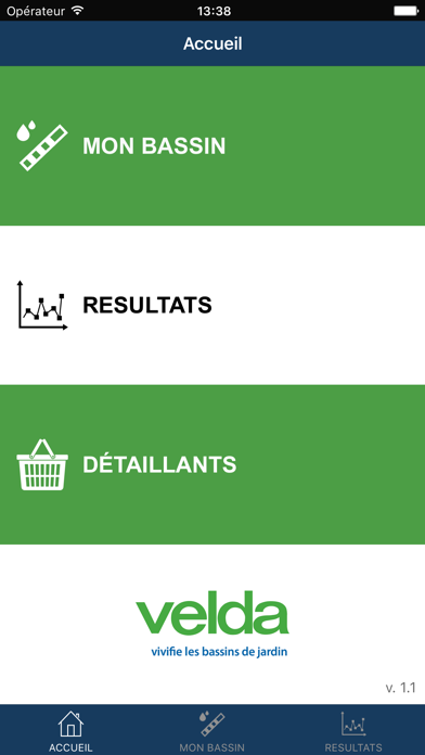 Screenshot #1 pour Velda Pond Test