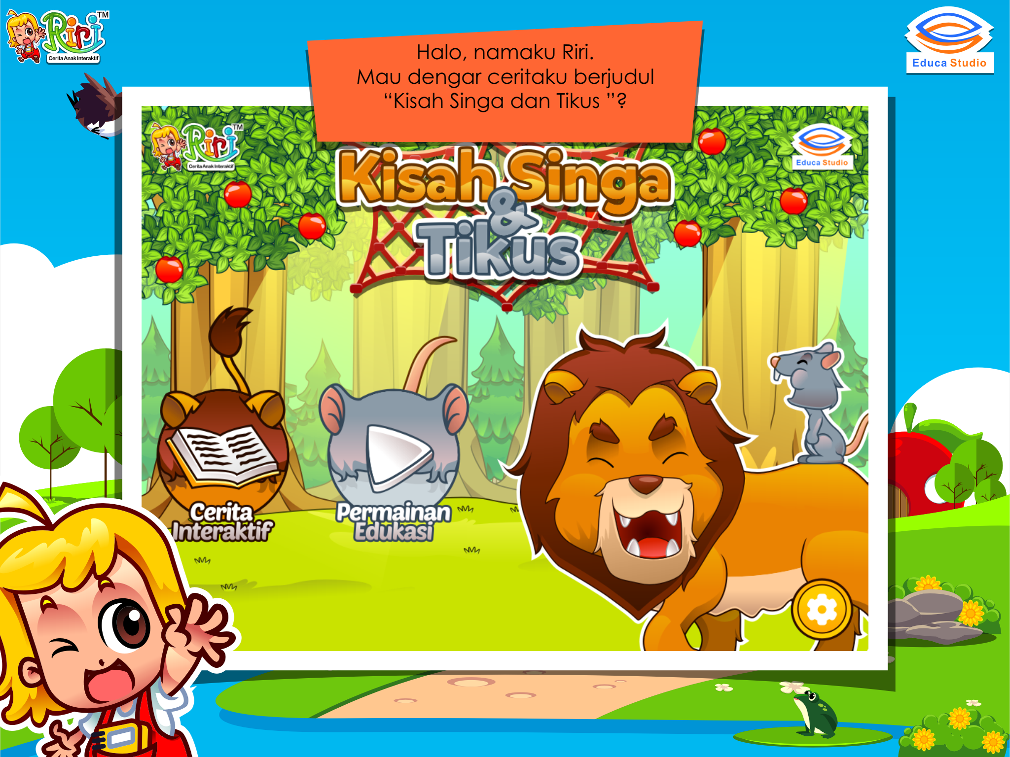 Singa dan Tikus - Cerita Anak Interaktif