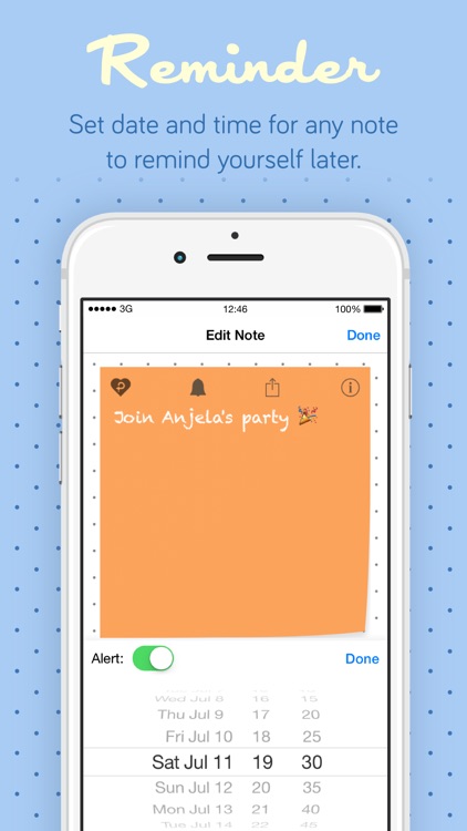 Pastel Sticky Notes - Cute Colors Sticky Notes and Memos Today’s Notification Widget for iOS 8 screenshot-3