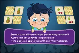 Game screenshot Little Genius Matching Game - Fruits - FREE apk