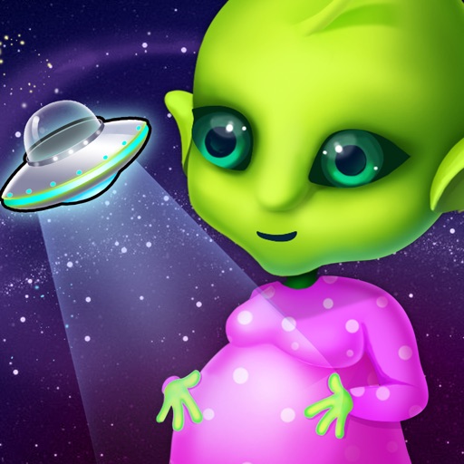 Mommy's Cute Newborn Alien Baby - Space Family Love & Care Icon