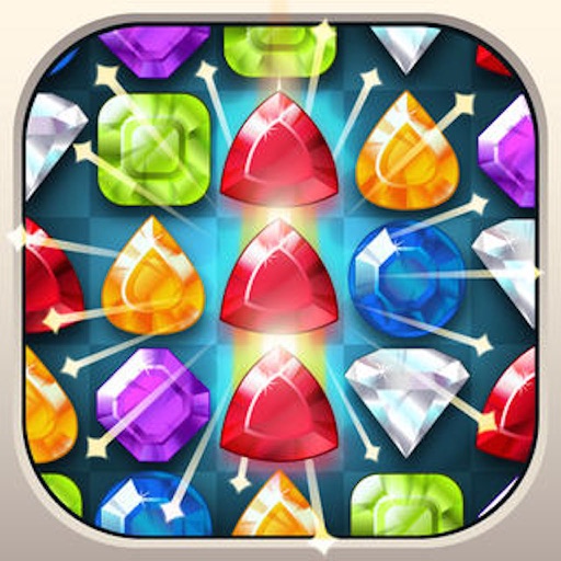 Diamond Crush Mania - fun jewel match 3 star dash game Icon