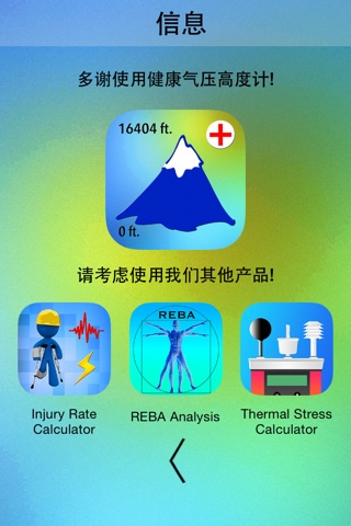 Healthy Altimeter Pro - Discover the physiological effects of the altitude in your body! screenshot 3