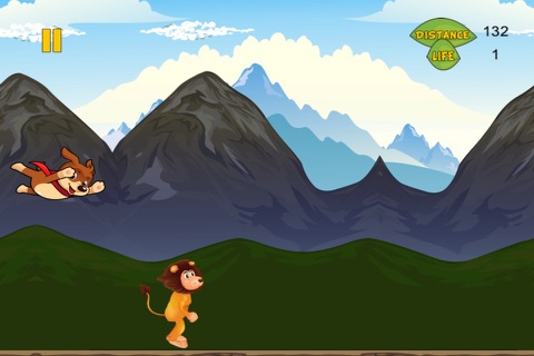 A Great Lion Stampede Running Carnivore - Jungle Hunt Enemy Run Game Free screenshot 2
