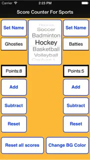 score counter for sports iphone screenshot 2