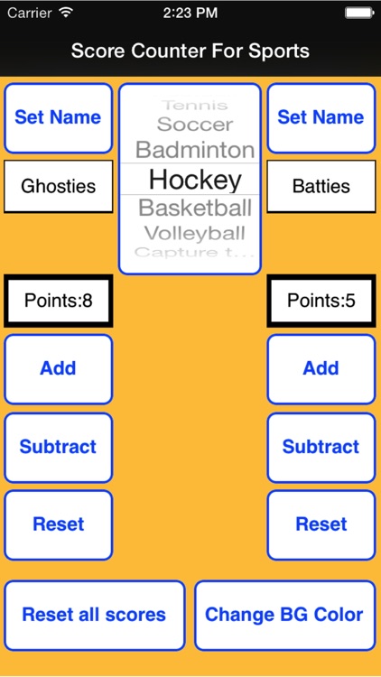 Score Counter For Sports