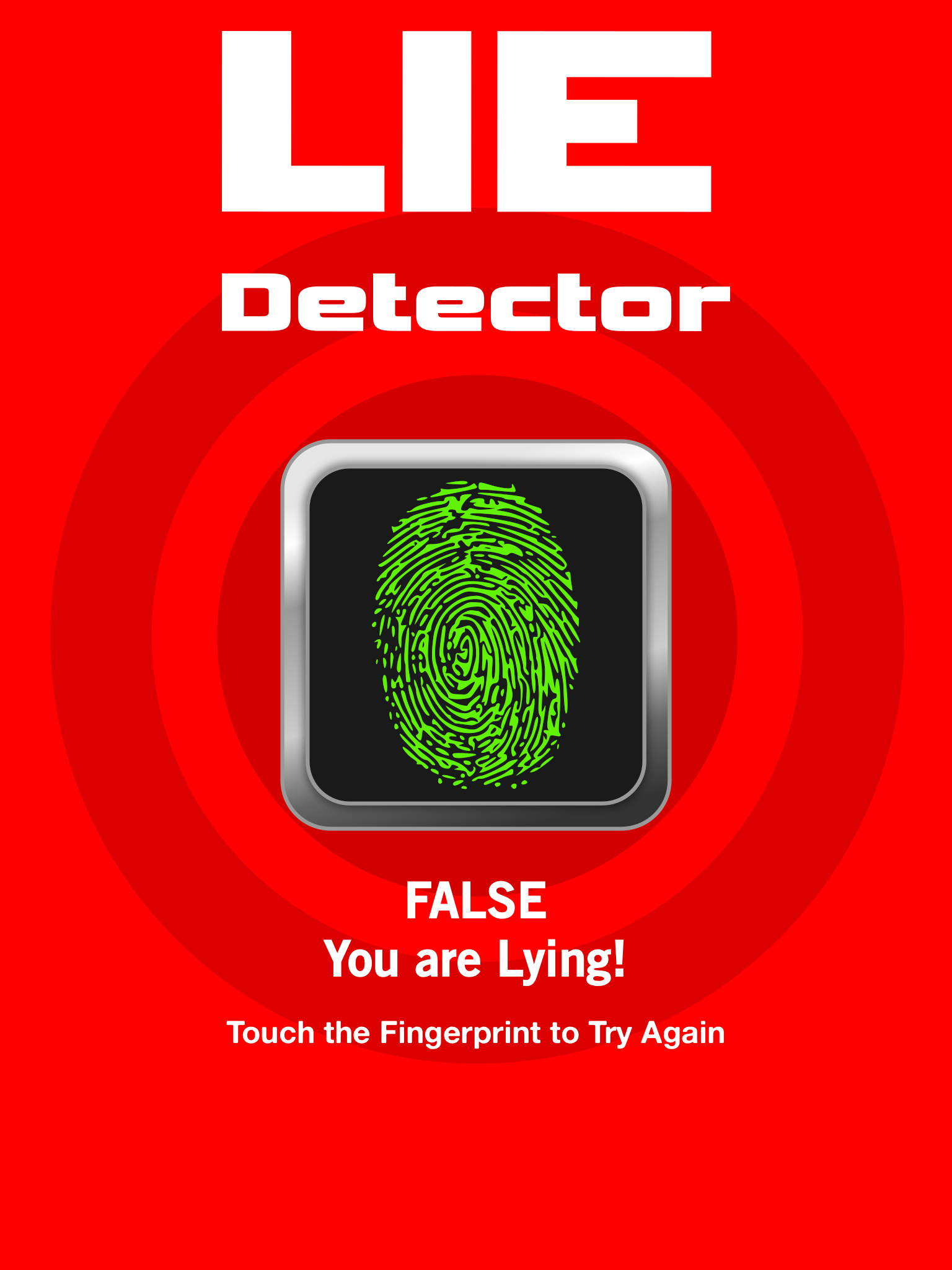 Lie Detector Test - True or False Fingerprint Scanner Prank