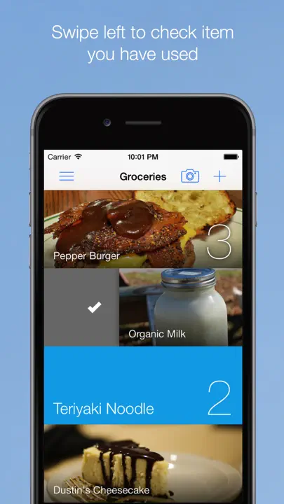 Waste No More - Grocery, Shopping Lists & Home Inventory! Create Your Own Item Lists! iPhone-skjermbilde 3