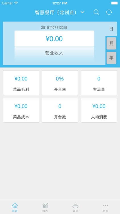 智慧餐厅-手机报表