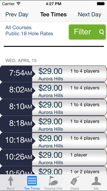 Colorado PGA Tee Times