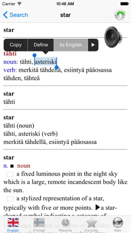 Game screenshot English Finnish best dictionary translator - Englanti Suomi paras sanakirja kääntäjä hack