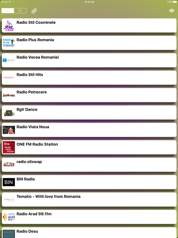 Screenshot #5 pour Radios of Romania - Radio Romanian : Aplicatia care da acces la toate posturile de radio gratuite !