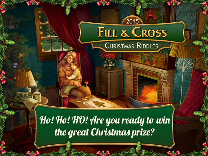 Fill and Cross. Christmas Riddles Free