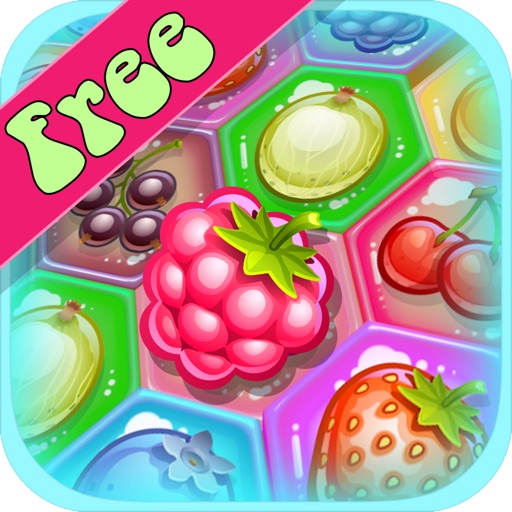 Berry Match Three FREE - A fun, yummy fruit switch-ing puzzle game! Icon