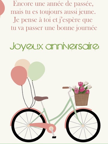 Screenshot #5 pour Joyeux anniversaire - Cartes de voeux: Bon anniversaire Messages