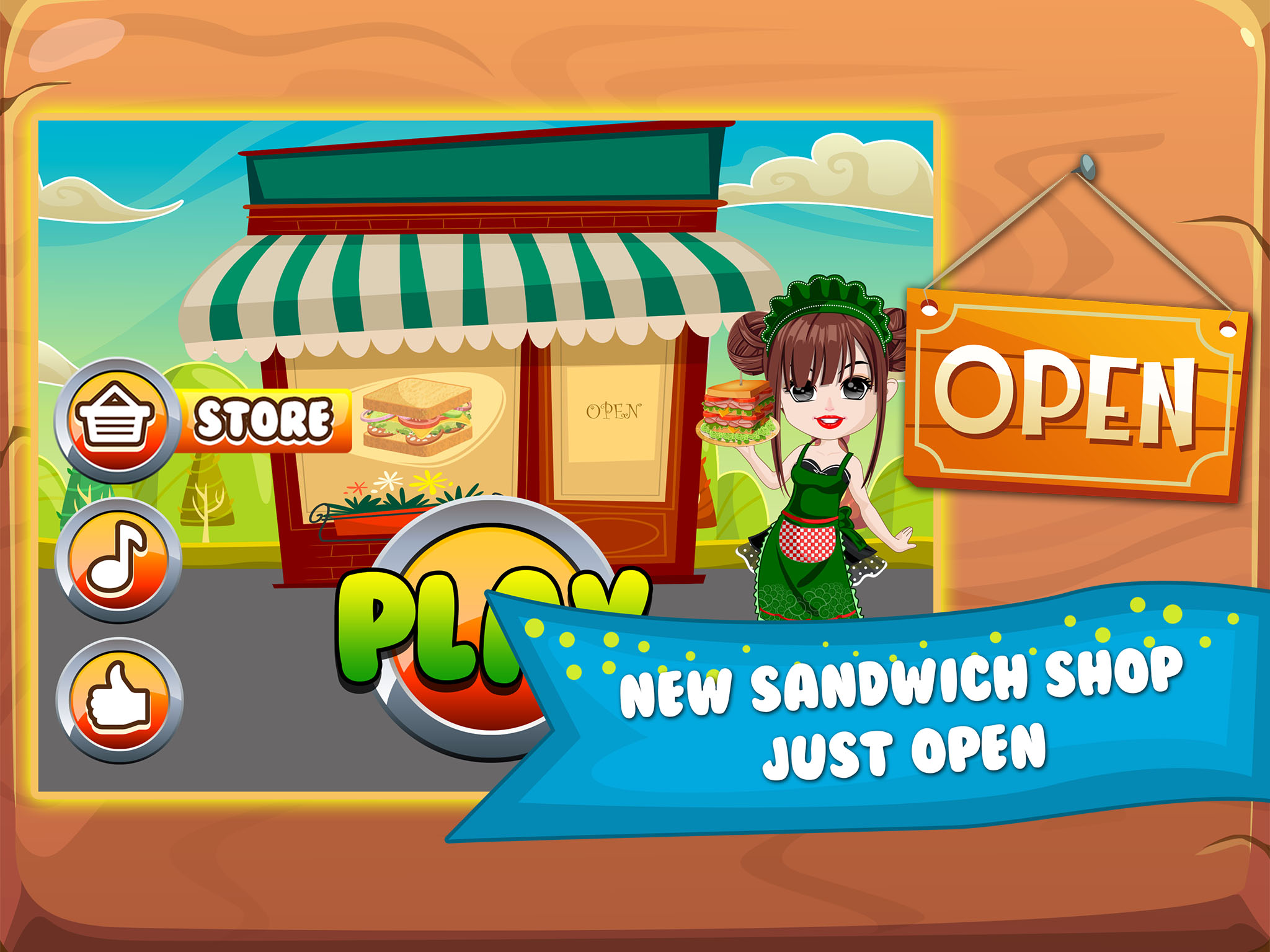 Sandwich Lunch Food Maker Mania - sim mama story & make cooking dash games for kids