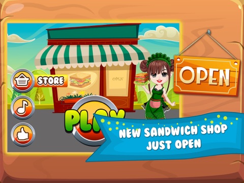 Sandwich Lunch Food Maker Mania - sim mama story & make cooking dash games for kids iPad screenshot 1 - Games app
