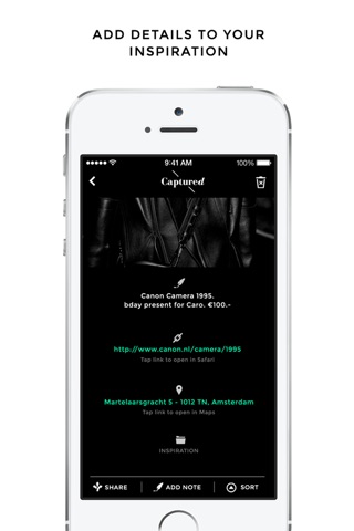 Captured - The clever way to capture your inspiration, just for you screenshot 4
