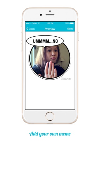 Stickr! - Send fun selfie expressions as stickers to friendsのおすすめ画像2